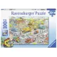 Ravensburger puzzel 100 stukjes XXL 6+ Voertuigen in de stad